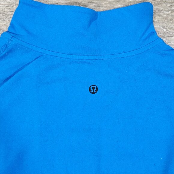 Lululemon Men’s Blue Black Half Zip Long Sleeve Pullover L - Picture 3 of 6
